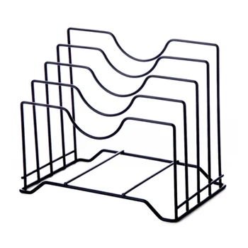 

Iron Multi Layer Cutting Board Lid Holding Counter Top Home Spoon Cooking Kitchen Pot Spatula Storage Shelf