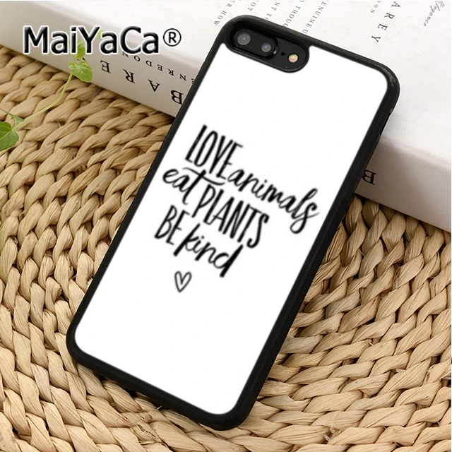 MaiYaCa вегетарианские веганские цитаты чехол для телефона iPhone 5 6s 7 8 plus 11 pro X XR XS max