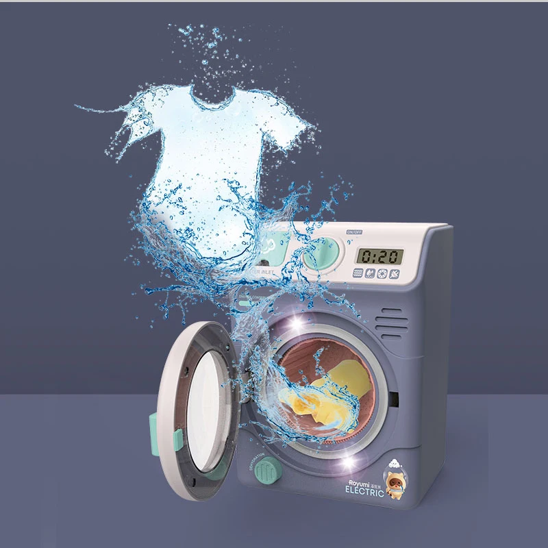 Montessori Method Educational Toys Refrigerator Washing Machine For Children Simulation Device Play House Kitchen Toy For Kids