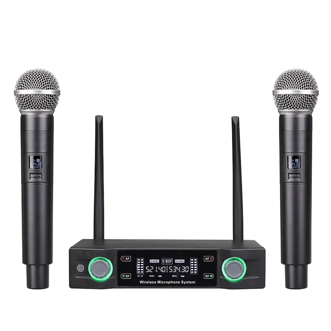 Профессиональный UHF автоматический микрофон Беспроводная микрофонная система 2