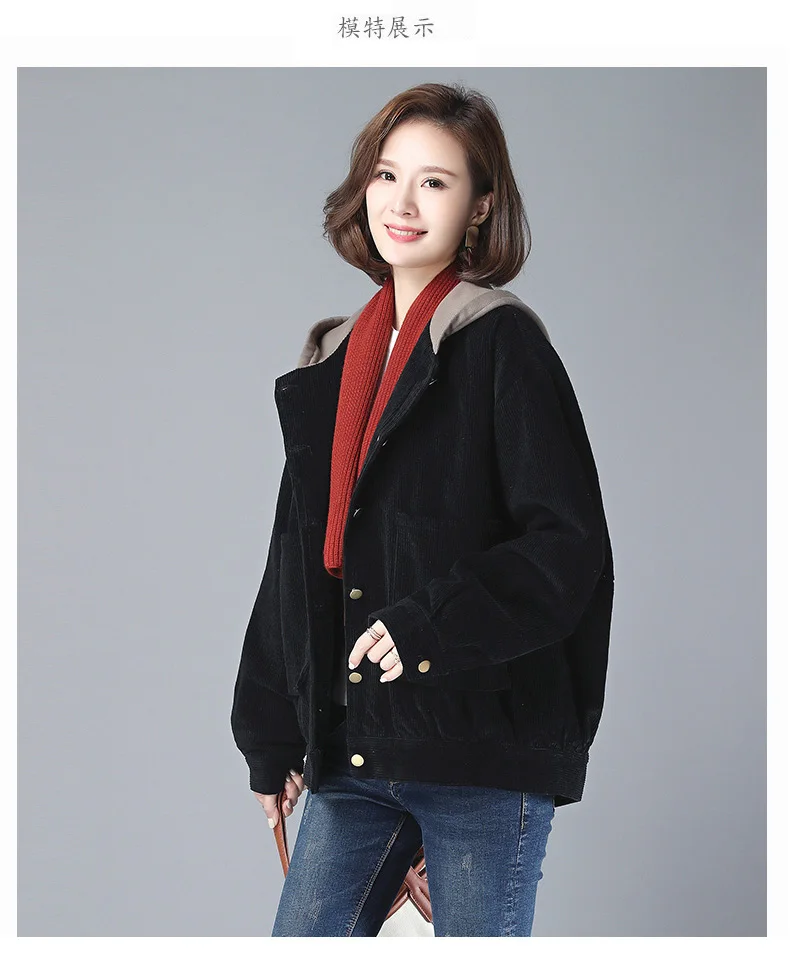 Winter Warm Jackets Women vintage Plus Size Single Breasted Outwear Autumn new Casual Hooded Parkas Womens