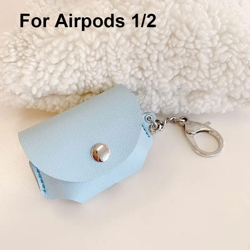 Кожаный чехол для Apple Airpods Pro 3 2 1 Air Pods Airpod Pro, противоударный защитный чехол, милые наушники, аксессуары для наушников - Цвет: For Airpods 1 and 2