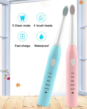 

360 Brush Automatic Toothbrush Electric Tooth Brush Sonic Toothbrush USB Fast Charging Teeth Whitening A8