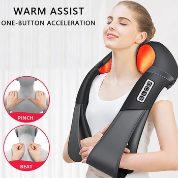 

Household electric kneading throbbing neck and shoulder massage integrated shawl