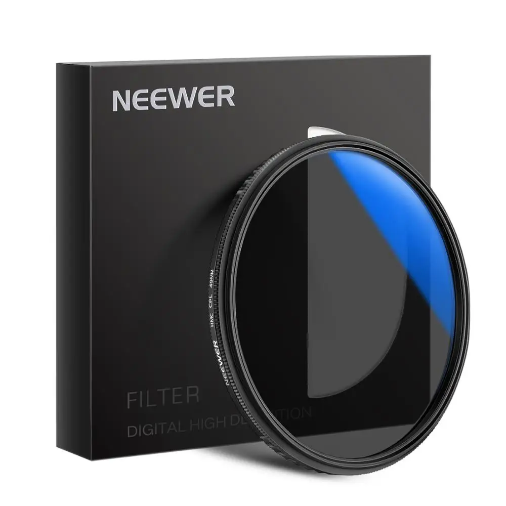 High-Definition Optical Glass Neewer 58MM Circular Polarizing Filter Aluminum Alloy Frame Multi-Coated Ultra Slim CPL Camera Lens Filter Glare Eliminating for Sky/Cloud/Water/Window Photography