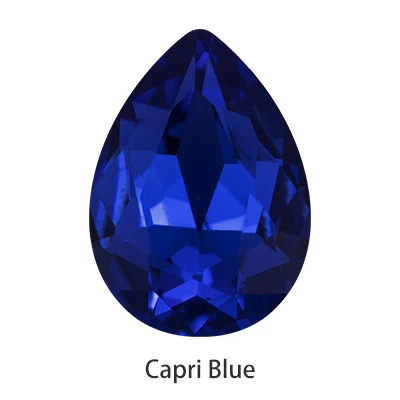 Capri Blue Яркий кристалл падение k9 стекло горный хрусталь аксессуары ремесло драгоценный камень Рождественская одежда платье украшение ювелирных изделий для Diy бусины ремесло - Цвет: Capri Blue