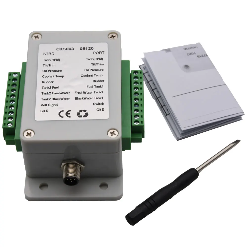 CX5003 Multifunction NME A2000 converter /N2K Converter NMEA2000 converters 0-190 / 240-33ohm Up to 18 sensors can be collected