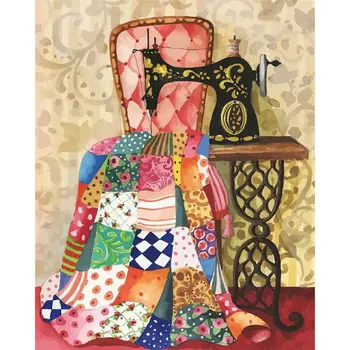 

Frameless DIY Painting By Numbers Kits Acrylic Paint On Canvas Wall Pictures For Living Room