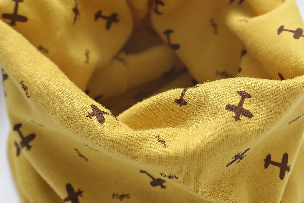 New Multicolor Children Warm Cotton Scarf Shawl Baby Boy Girls Autumn Winter O Ring Neckerchief Kids Cartoon Neck Scarves Collar