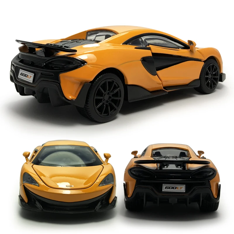 Hommat 1 32 Scale Orange Mclaren 600lt Sports Car Model Alloy
