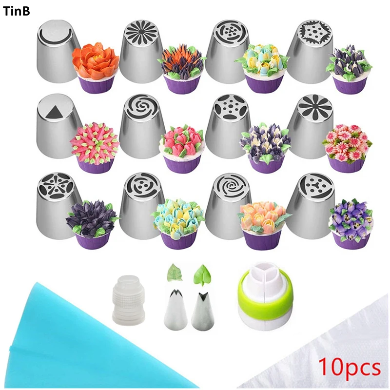 27 шт./компл. Кондитерские насадки из нержавеющей стали для крема обледенения