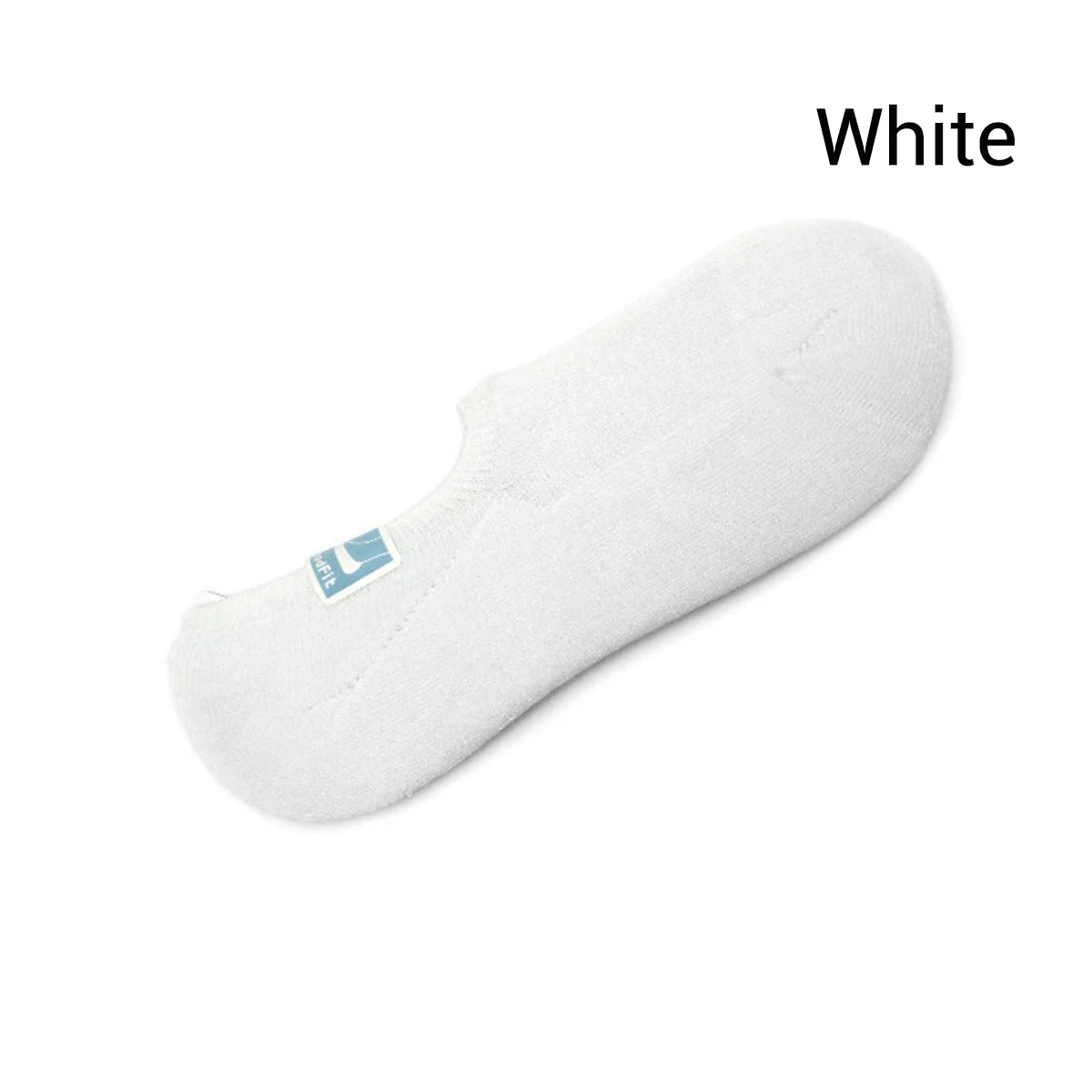 Autumn Winter Men's Socks Invisible Towel Style Warm Cotton Socks Silica gel Anti-slip Boat Socks High Qualtiy Terry Sox - Цвет: white