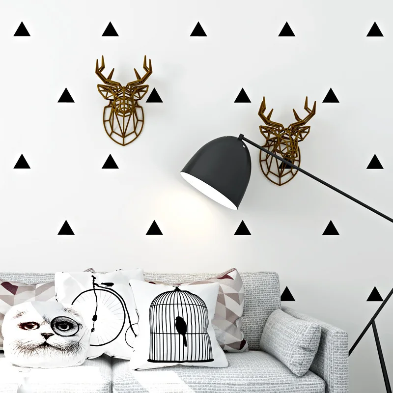 

Nordic Wallpaper INS Modern Minimalist Geometry Black And White Triangular Living Room Bedroom TV Backdrop Wall Wallpaper