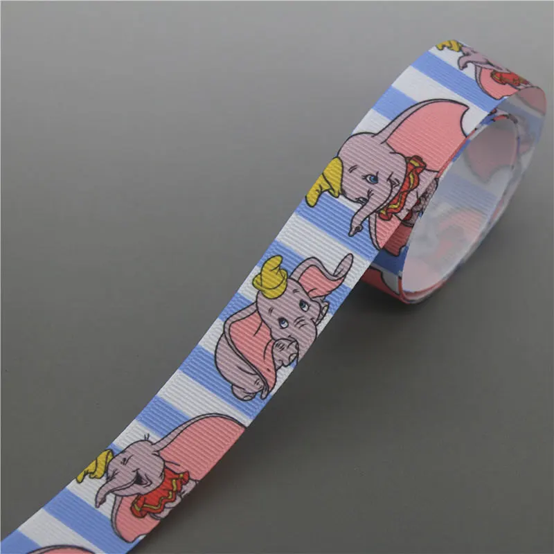 10135 DHK 10 ярдов слон животные напечатанный Grosgrain ленточный аксессуар Hairbow головные уборы украшение «сделай сам» оптом OEM B1857 - Цвет: 10135