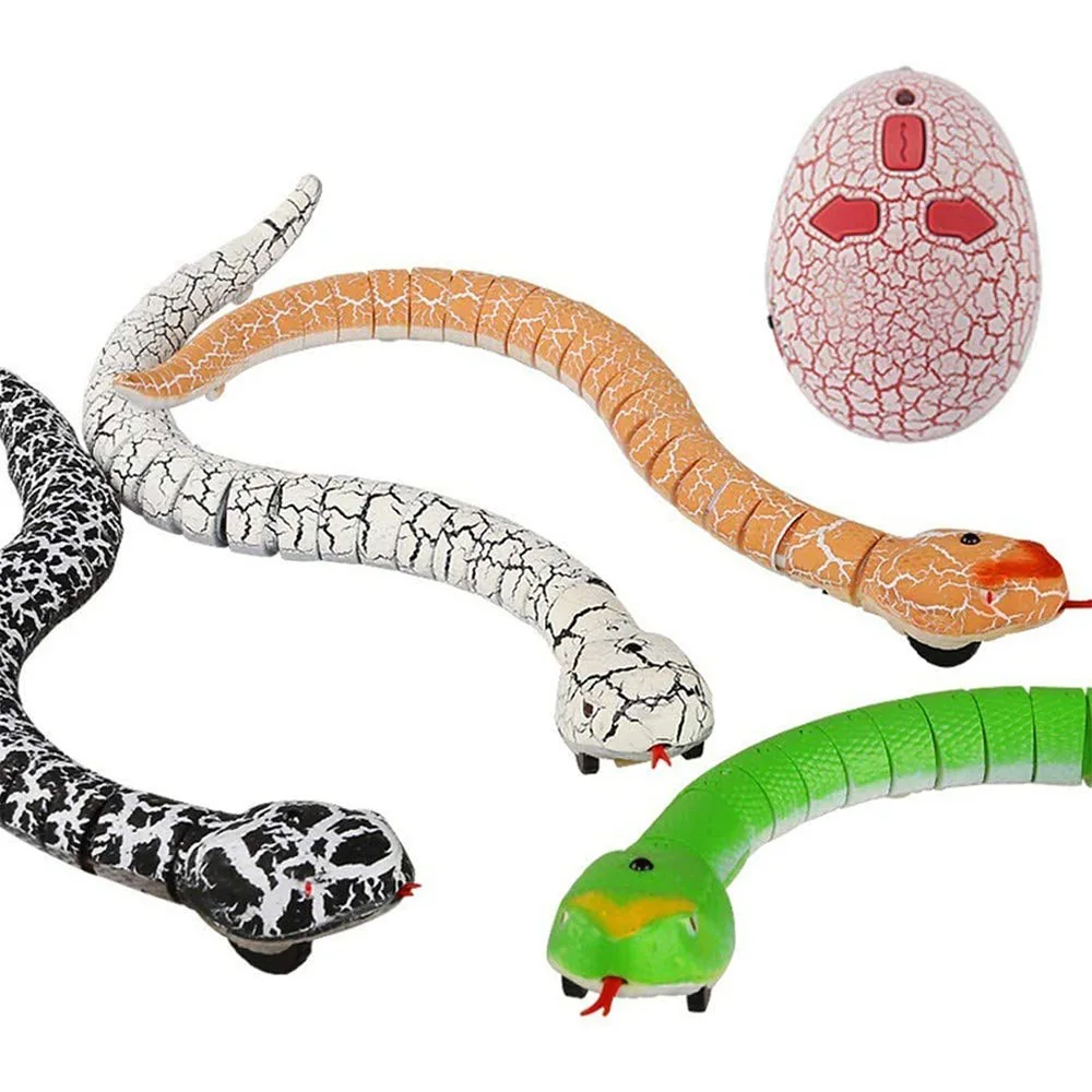 Serpiente de juguete con Control remoto infrarrojo para niños, juguete de serpiente, serpiente, Cobra Viper, divertido, terrorífico, regalo de Navidad, novedad