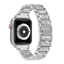 Часы-браслет для наручных часов из нержавеющей стали ремешок для наручных часов Apple Watch 1/2/3, 42 мм, 38 мм, роскошный ремешок для часов для наручных часов iwatch, 4 5 полос 44 мм 40 мм