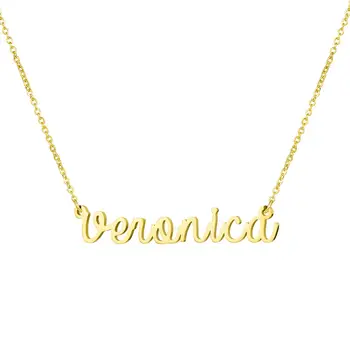 

New Simple Personalized Customized Nameplate Necklace for Women Stainless Steel Choker Custom Name Necklaces Jewelry Gift