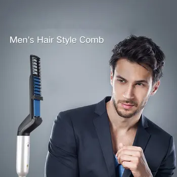 

Men'S Multifunctional Styling Comb Straight Hair Comb Hairstyle Styling Fluffy Straight Hair Electric Hot Comb