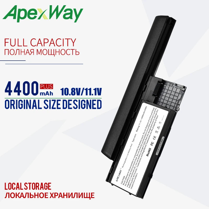 Аккумулятор 4400 мАч для Dell Latitude D620 D630 D631 451-1042 312-0383 KD491 KD492 KD494 KD495 NT379 PC764 PC765 PD685 RD300 M2300