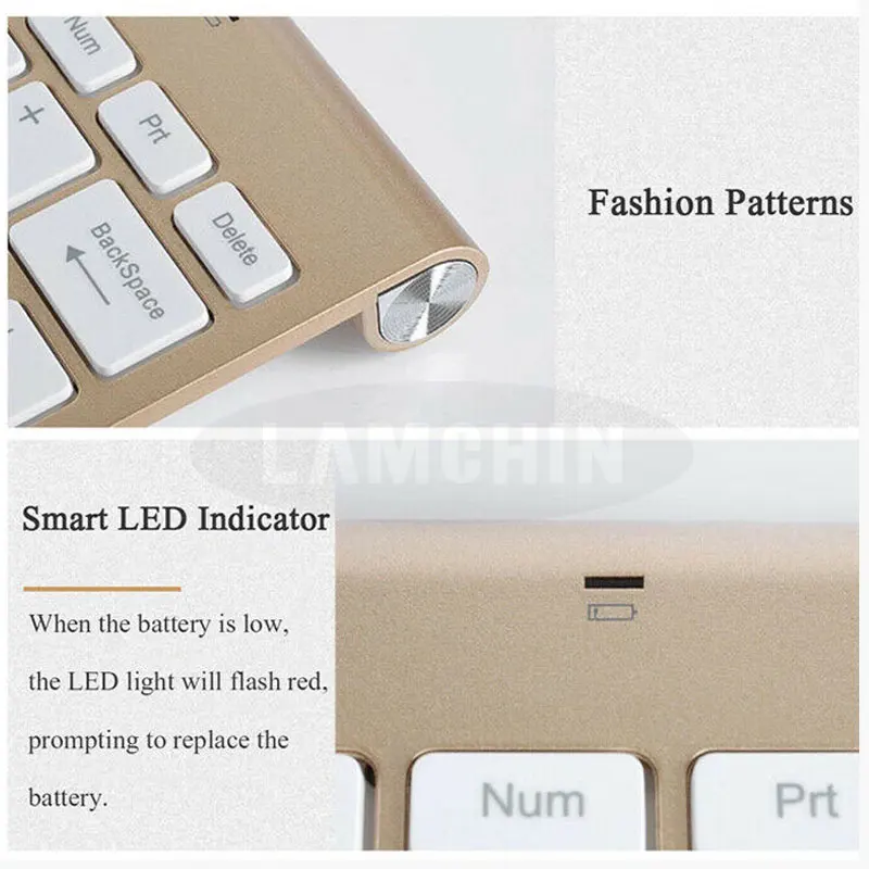 Беспроводная клавиатура и мышь комбо набор 2,4G мини хлипкая мультимедийная клавиатура мышь для ноутбука Mac Настольный ПК