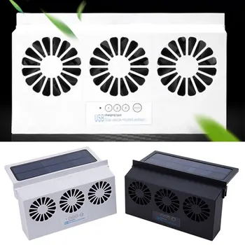 

Ventilation Solar Powered Deodorate Window Radiator Auto Universal ABS Accessories Summer Car Cooling Fan Exhaust Air Vent