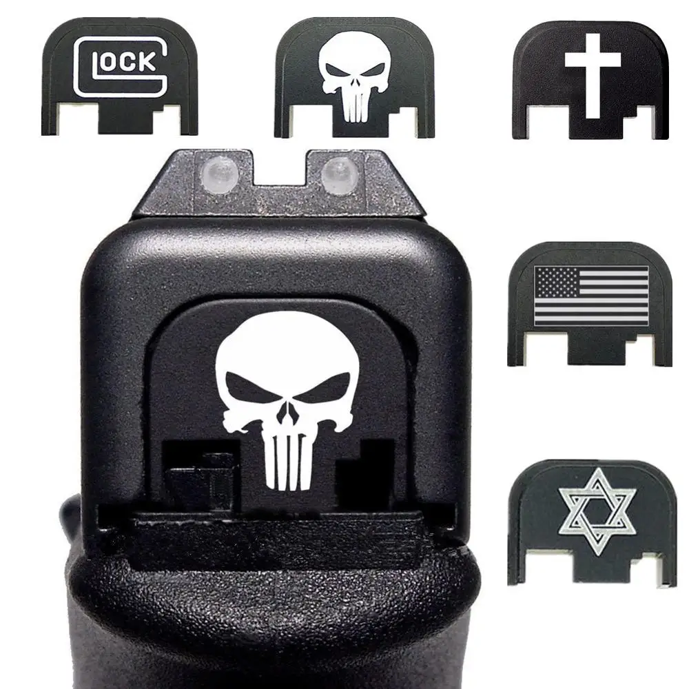 

Aluminum Rear Cover Slide Back Plate for Gen 1 2 3 4 Glock 17 19 21 22 23 25 26 30 40 9mm .45 Pistol Gun Magwell Accessories