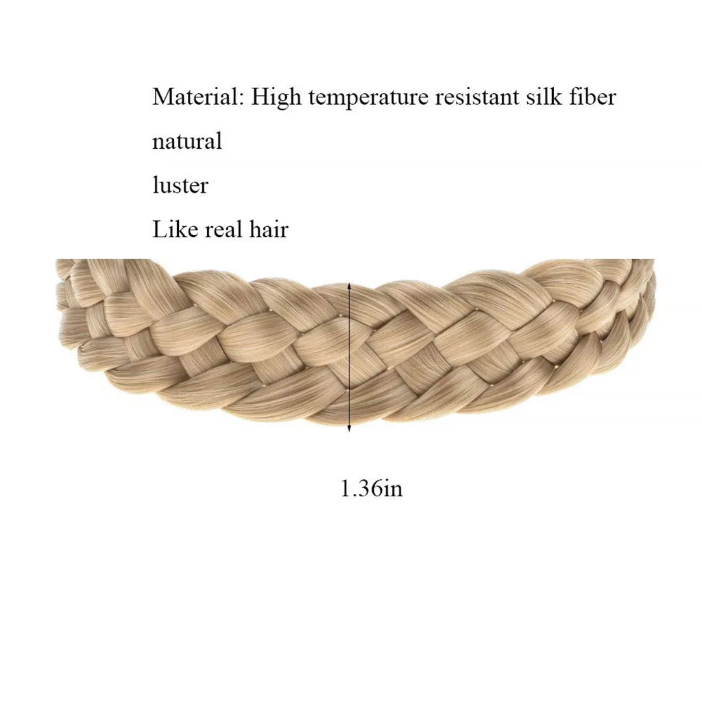 Новинка, модный синтетический парик, плетеная лента для волос, эластичная повязка для волос, аксессуары для волос принцессы