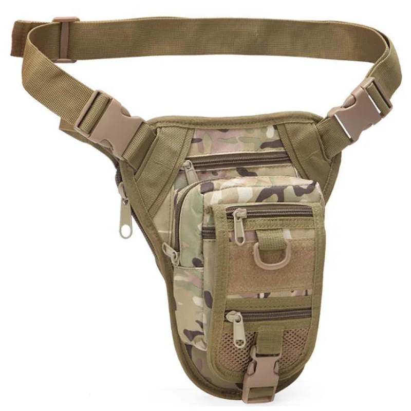

Outdoor Multifunctional Hiking Hunting Waist Bag Drop Leg Bag Hunting Tool Waist Pack Motorcycle Sports Bag Camouflage