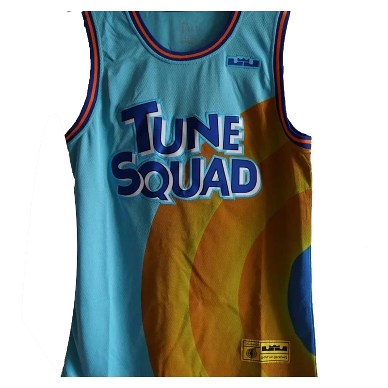 Space Jam JAMES Jerseys 6# Movie Tune Squad Basketball Jersey Sports Air Slam Dunk Sleeve Blue Shirt Singlet Uniform Quick Dry |