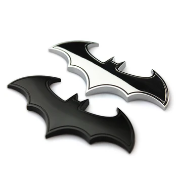 

1PC 3D Metal Bat Car Sticker Batman Styling Badge Emblem Tail Decal Motorcycle Tools Accessories For Subaru Opel Ford Audi