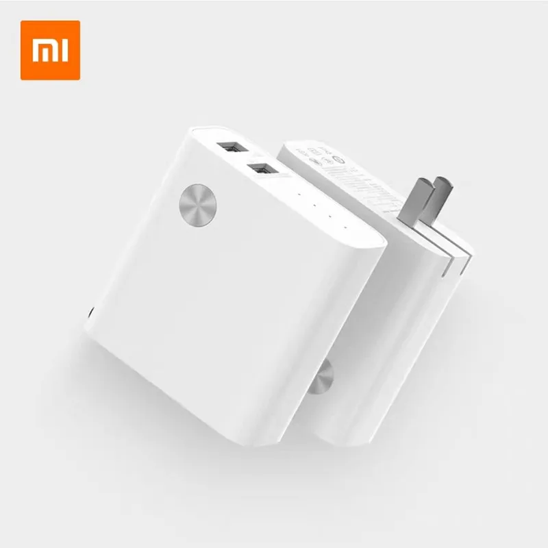 Xiaomi 2-в-1 источник питания зарядное устройство 5000 мА/ч, CBQ01ZM 18 Вт Quick Charge официальный Выход TF Micro SD мобильный телефон Dual USB зарядное устройство для телефона