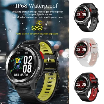 

DT68 Smart Watch Men IP68 Waterproof 1.2 Inch Full Touch Screen 30 Days Long Standby ECG Smartwatch For Iphone Samsuang