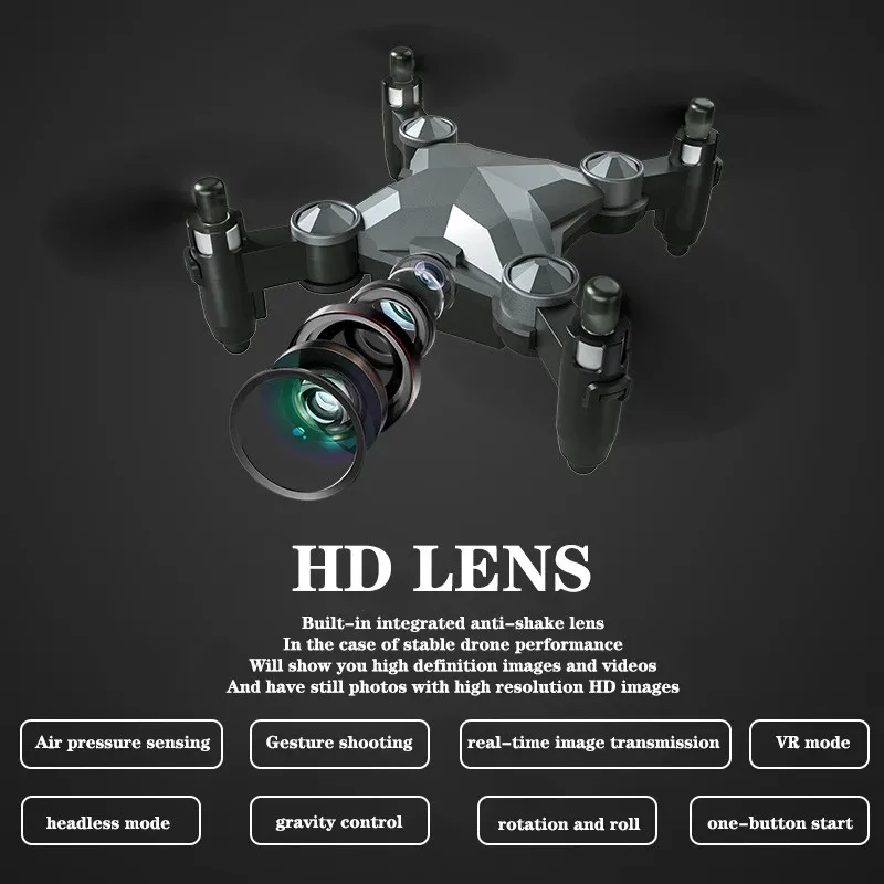 NYR DH120 Mini Drone 4K HD Wifi FPV Luggage Shape Remote Control Drone With  Camera Foldable One-click Return Quadcopter Toys - AliExpress