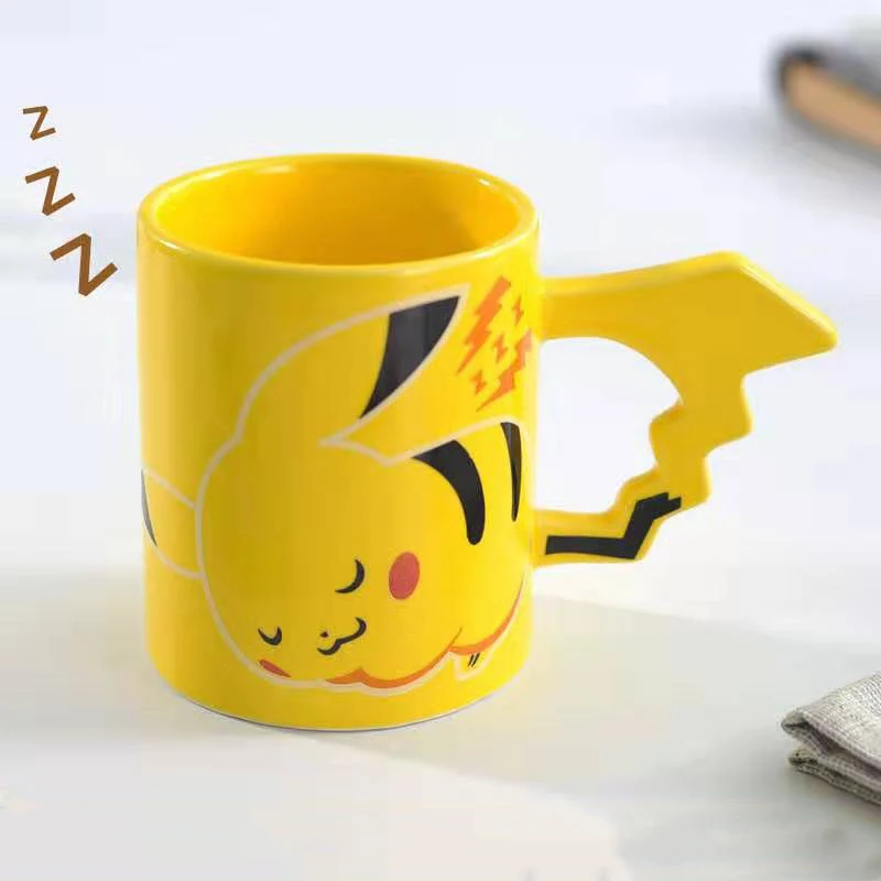 

New 370ml Pocket Monster Cartoon Pokemon Pikachu Coffee Mug Ceramic Lemon Tea Milk Cup for Children Christmas Best Gifts