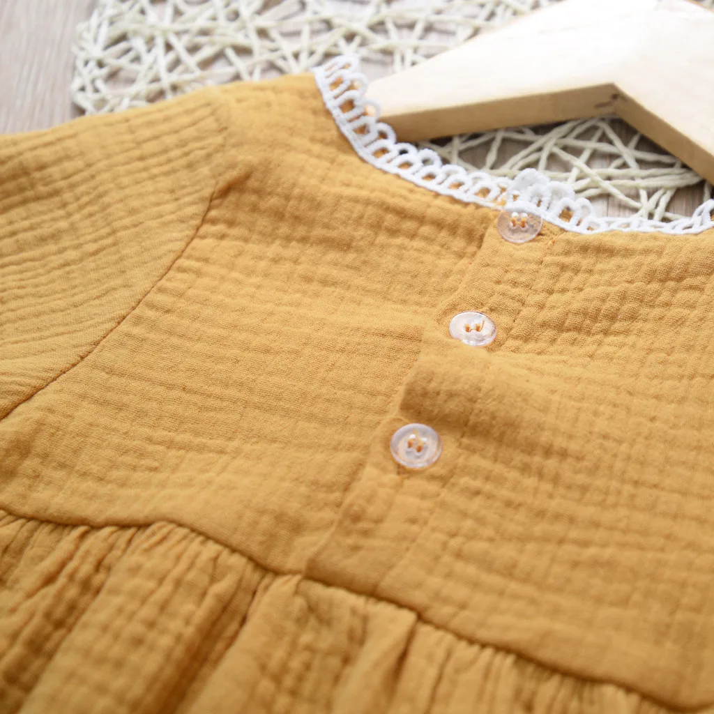 Модный костюм для маленьких длинный рукав пуловер, комбинезон для маленьких девочек одежда для детей, одноцветные, с аппликацией; осенняя одежда для новорожденных Ползунки