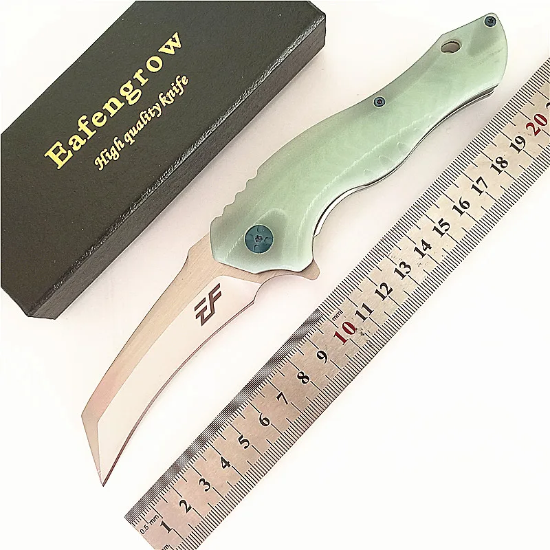 Eafengrow Ef935 D2 Coltello Karambit G10 Manico Flipper Edc Utilità Caccia Campeggio Esterno Sopravvivenza Coltello Pieghevole