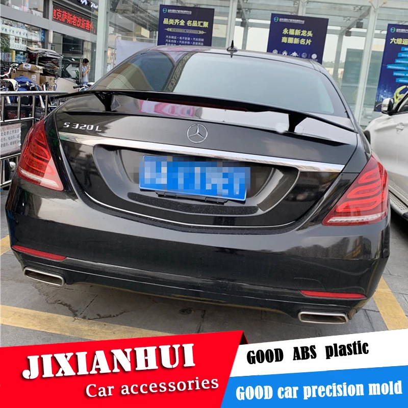 Спойлер для W221 2011-2017 Mercedes-Benz W222 S-class S300 S350 спойлер NF ABS пластик Материал заднее