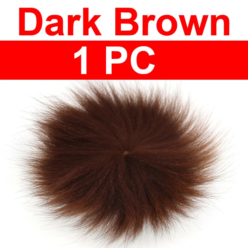 1pc dark brown Wifreo 1 шт., волосы с лисьим хвостом для лосося, Steelhead, мухи, трубка, джиг, стример, шиньон, узоры, завязывание мушек, меховые материалы - Цвет: 1pc dark brown