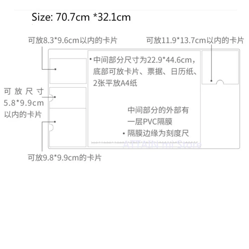 Kopen Xiaomi Mijia Fizz Multi Kantoor Tafel Mat antislip wearable Bureau Bestand Organisator Tafel Opslag Memo Mat Xiomi Naaldhout muismat