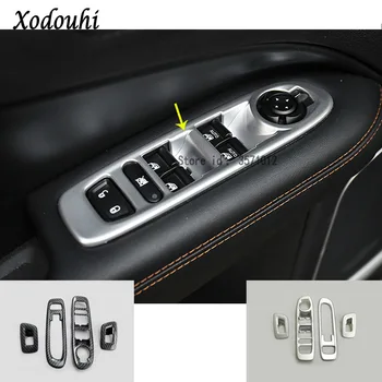 

For Jeep Compass 2017 2018 2019 2020 Car Styling Interior Inner Door Window Glass Switch Panel Cover Trim Stick Frame Molding