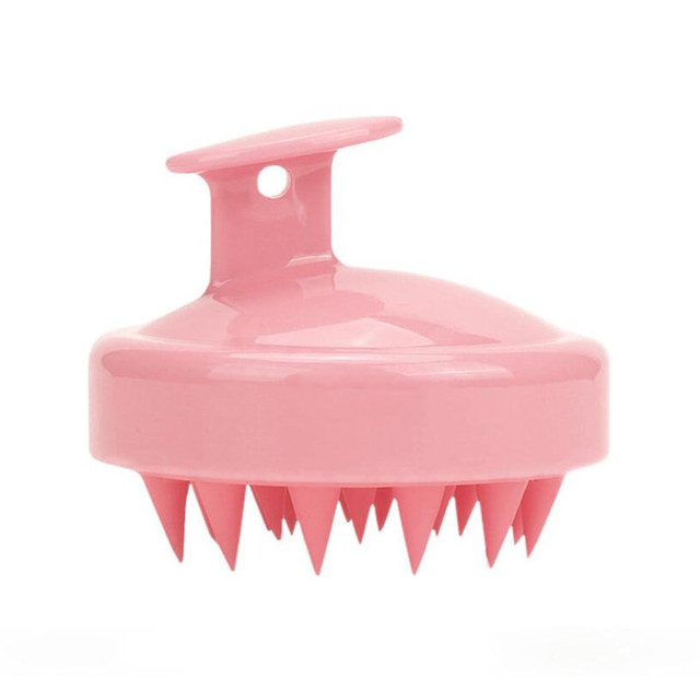 Handheld 5 Colors Silicone Scalp Shampoo Massage Brush Washing Comb Shower Head Hair Mini Head Shower Massage Wide Tooth