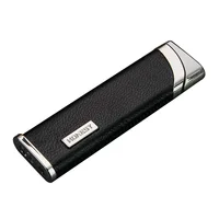 Baicheng Creative Metal Ultra-thin Windproof Lighter Boutique Leather Men and Women Cigarette Case Inflatable Lighter Gadget 1