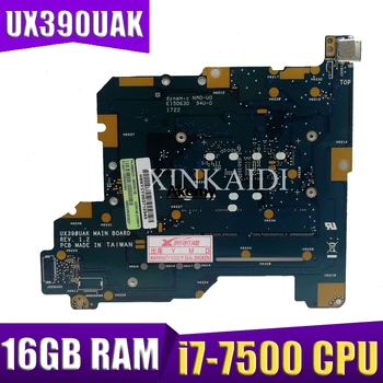 شراءAkemy ل ASUS ZenBook 3 UX390 UX390U UX390UA UX390UAK UX390UAK اللوحة الأم للكمبيوتر المحمول I7-7500 وحدة المعالجة المركزية 16 جيجابايت RAM 100% اختبار Mainboard
