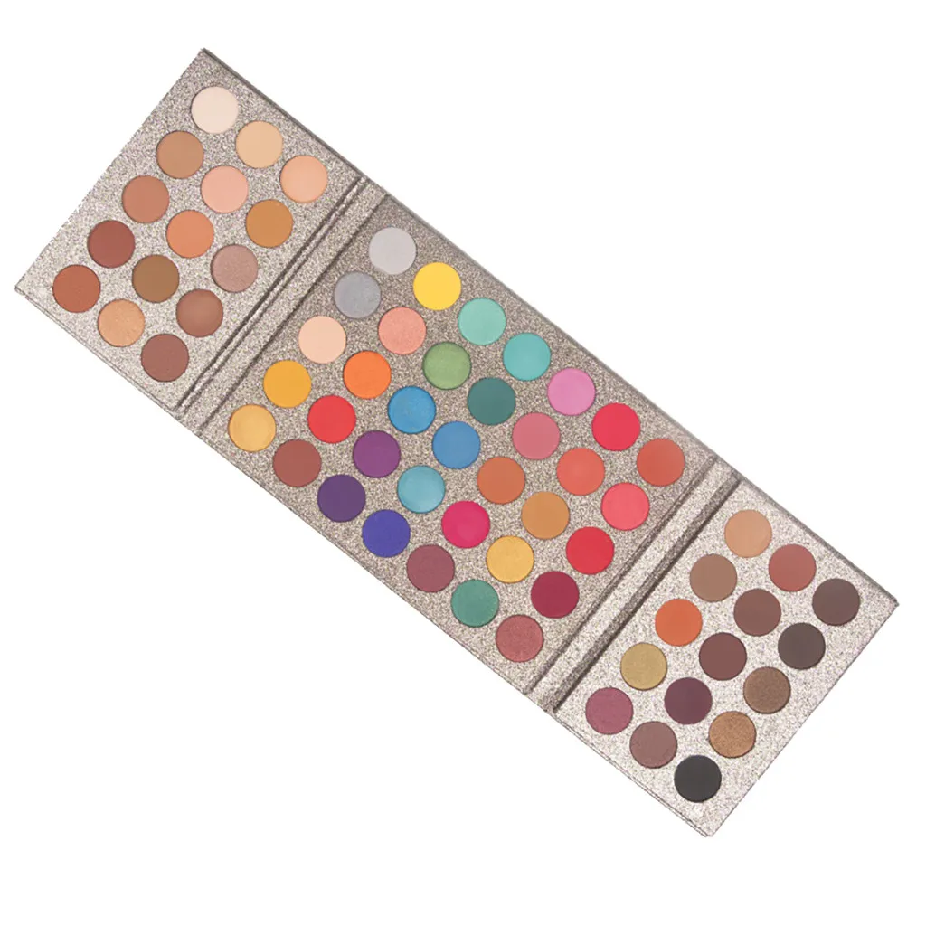 Portable 65 Colors Eye Shadow Highlight Face Eyeshadow Highlighter Powder paleta de sombra pallete paletas de sombras nuevas - Цвет: as the picture show