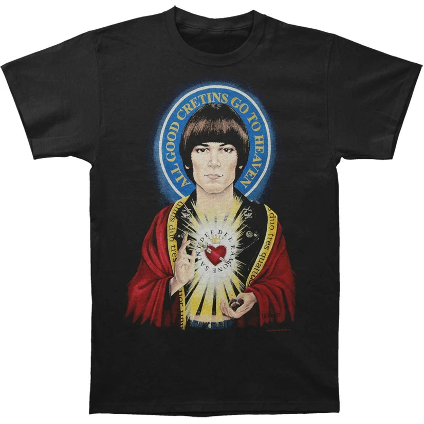 Dee Ramone Men'S ST Slim Fit Футболка Черная уличная забавная футболка | Мужская одежда