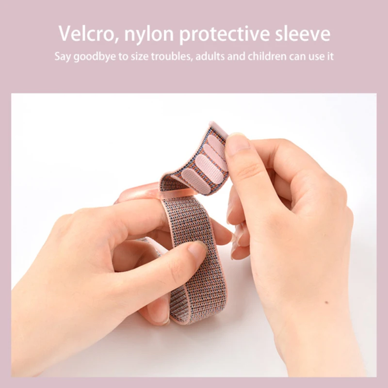 Case For Apple AirTags TPU Nylon Strap Air Tag Anti-Scratch Bracelet Protective Cover Shell For AirTag Children Watch Strap 2021