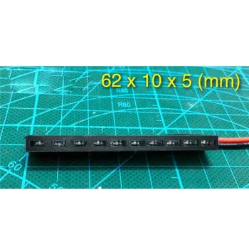 

32mm 62mm LED Taillight Brake Light Red Lamp for 1:10 Axial SCX10 II Wraith RR10 TRX4 D90 Tamiya Break Light RC Car Parts