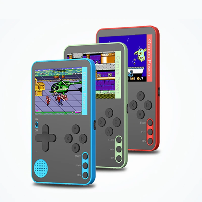 Portable Mini Retro Handheld Video Game Console 8-Bit 2.4 Inches Color LCD Color Game Player Built-in 500 Games For Kids Gifts