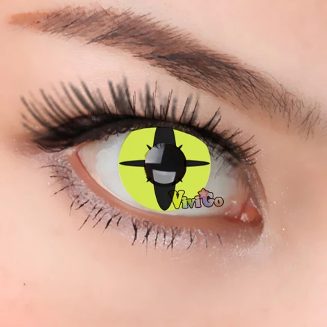 

Wild Animal Eyes Cosmetic Colored Contact Lens Cosplay Contact Lenses for Halloween CL302 yellow lizard eyewear