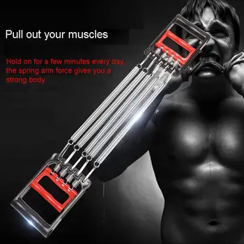 

Portable Spring Chest Developer Sport Exercise Fitness Strength Exercise Resistance Elastic 5 Spring Arm Resistance Bands